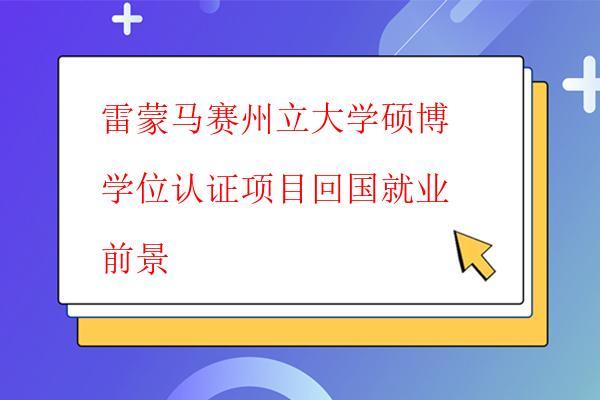  雷蒙馬賽州立大學碩博學位認證項目回國就業前景
