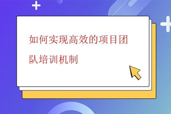  如何實現高效的項目團隊培訓機制