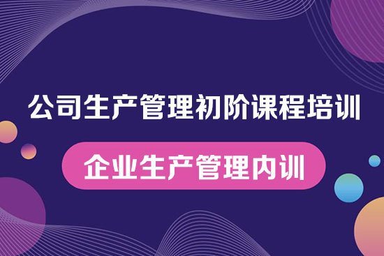 公司生產(chǎn)管理初階課程培訓(xùn)