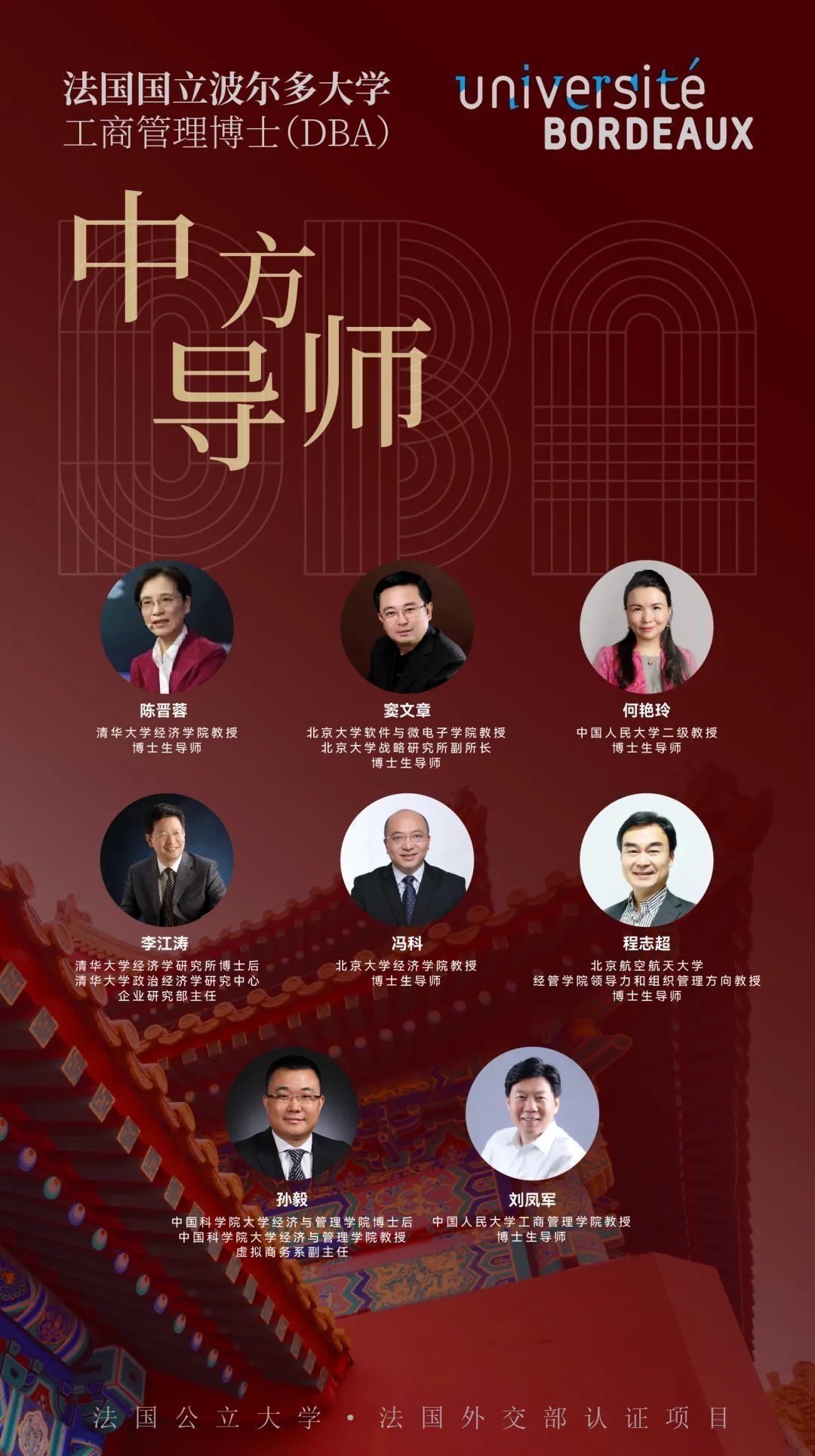 法國國立波爾多大學(xué)DBA工商管理博士師資2